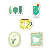 WASHI FLAKE STICKERS – GREEN (QSA152)