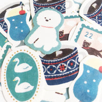 WASHI FLAKE STICKERS – BLUE (QSA154)