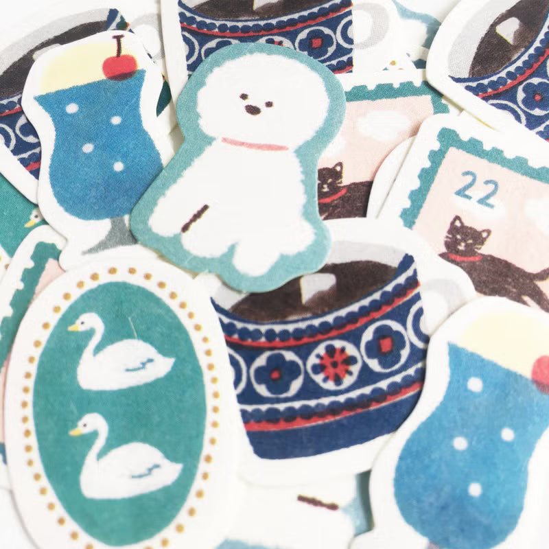 WASHI FLAKE STICKERS – BLUE (QSA154)