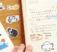 WASHI FLAKE STICKERS CAT (QSA291)