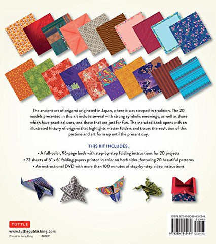 JAPANESE ORIGAMI FOR BEGINNERS KIT: 20 CLASSIC ORIGAMI MODELS [ORIGAMI KIT WITH BOOK, DVD, AND 72 FOLDING PAPERS]