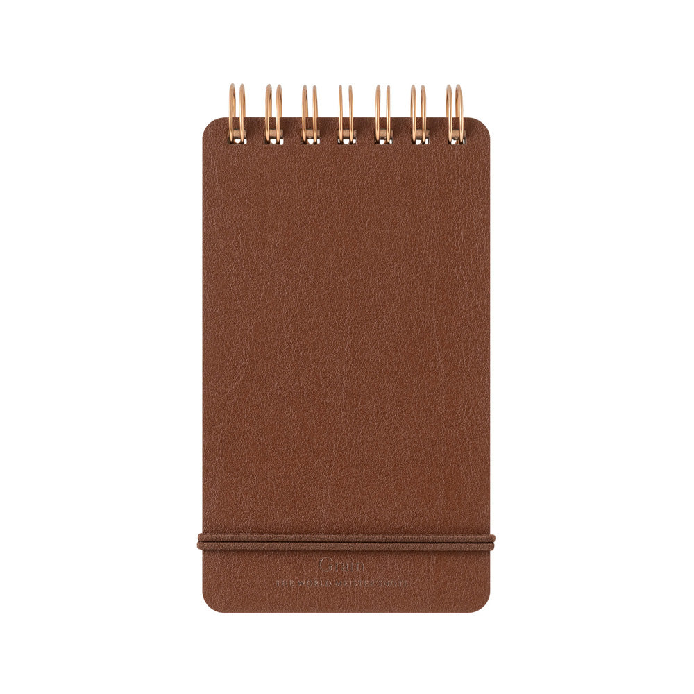 GRAIN MEMO PAD DARK BROWN (11799006)