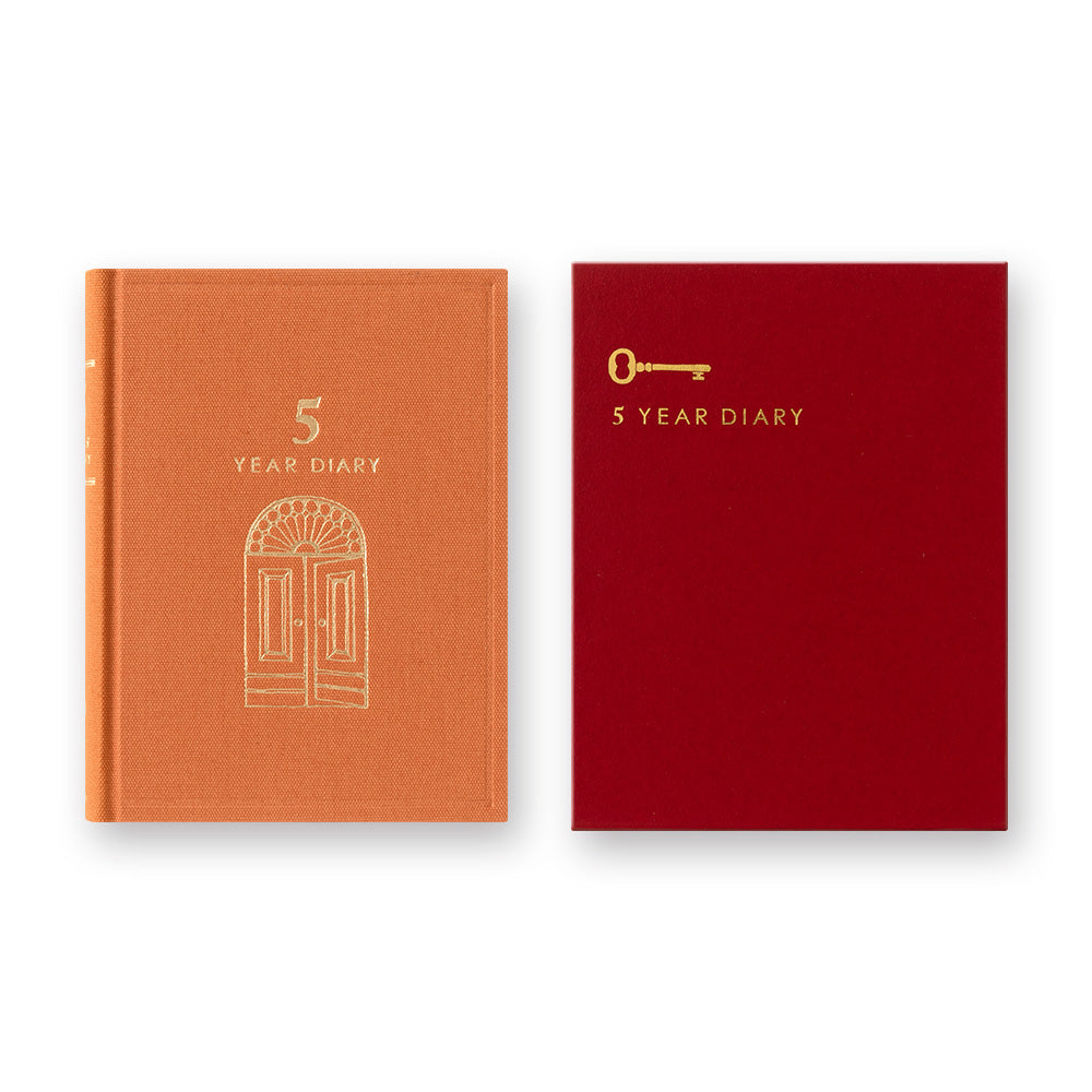 5-YEAR DIARY GATE MINI RED