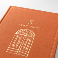 5-YEAR DIARY GATE MINI RED
