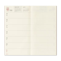 TRAVELER'S DIARY 2027 REGUALR SIZE WEEKLY + MEMO (14502006)