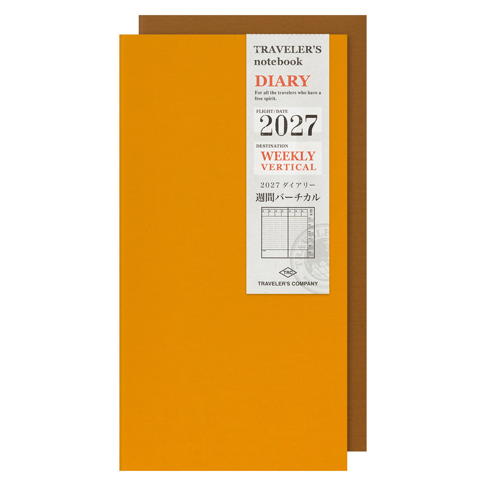 TRAVELER'S DIARY 2027 REGUALR SIZE WEEKLY VERTICAL (14503006)