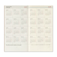 TRAVELER'S DIARY 2027 REGUALR SIZE WEEKLY VERTICAL (14503006)