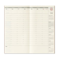 TRAVELER'S DIARY 2027 REGUALR SIZE WEEKLY VERTICAL (14503006)