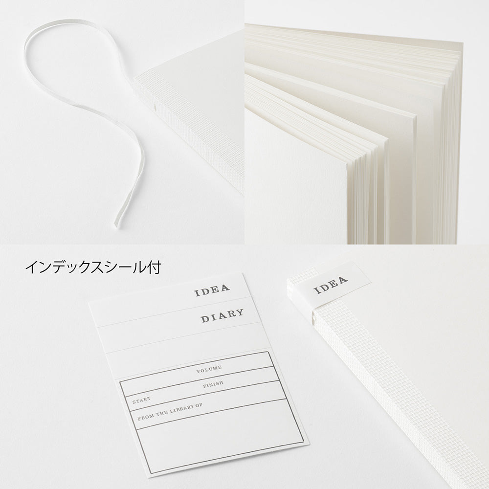 MD NOTEBOOK COTTON A5 SQUARE BLANK A (15391006)