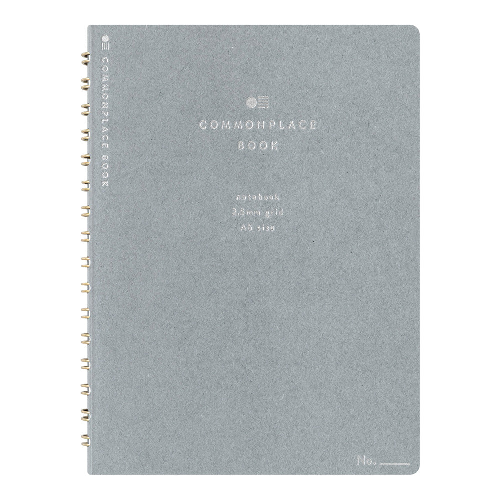 RING NOTEBOOK A6 COMMONPLACE GRAY (15397006)
