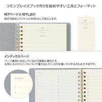 RING NOTEBOOK A6 COMMONPLACE GRAY (15397006)