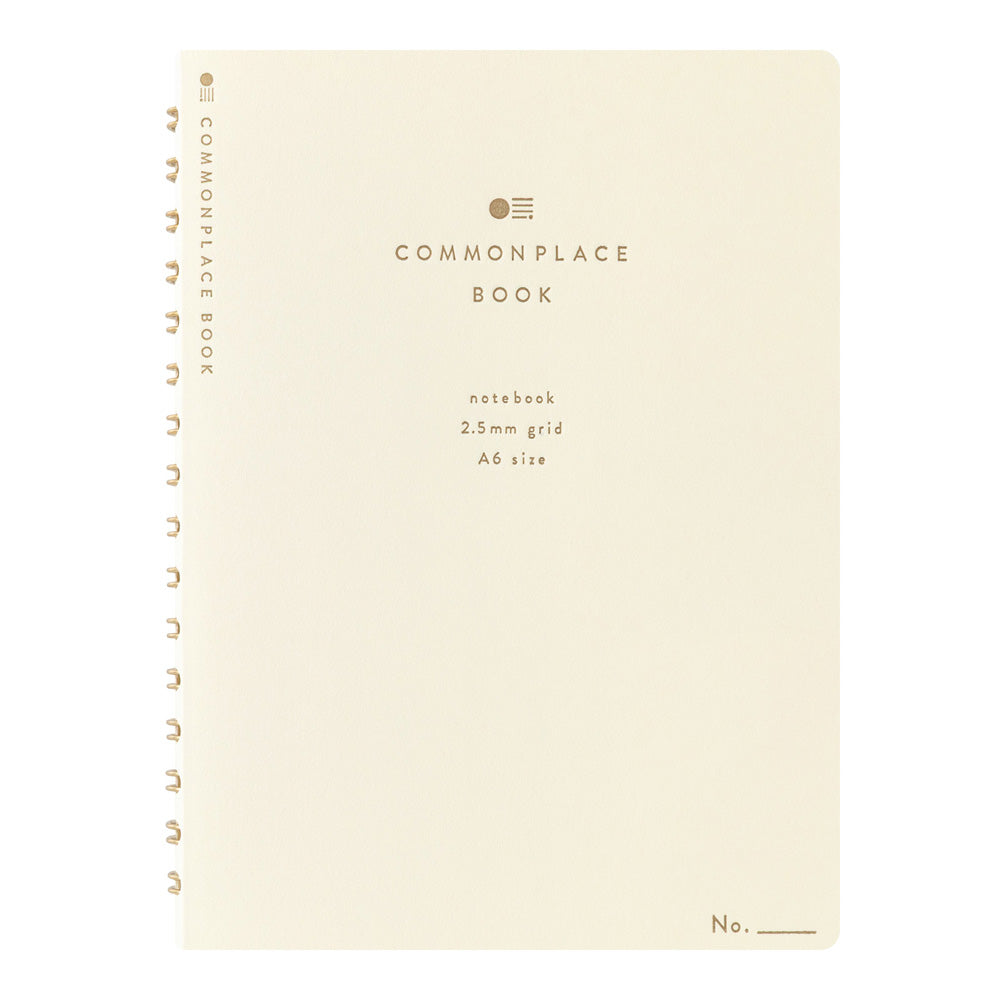 RING NOTEBOOK A6 COMMONPLACE IVORY (15398006)