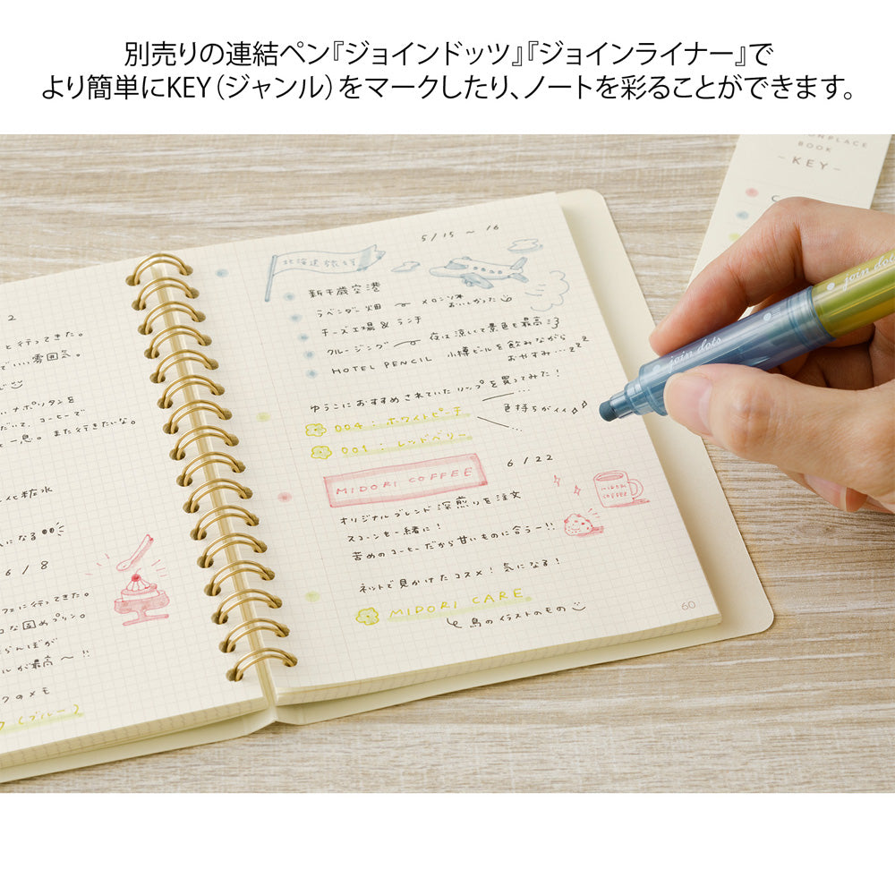 RING NOTEBOOK A6 COMMONPLACE IVORY (15398006)