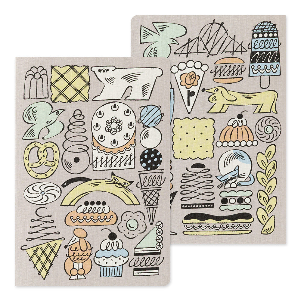 YURU LOG NOTEBOOK B6 SWEETS & ANIMALS (15399006)