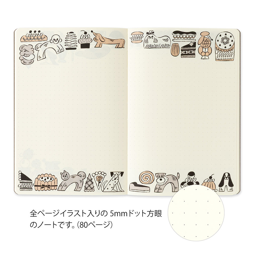 YURU LOG NOTEBOOK B6 SWEETS & ANIMALS (15399006)