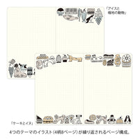 YURU LOG NOTEBOOK B6 SWEETS & ANIMALS (15399006)