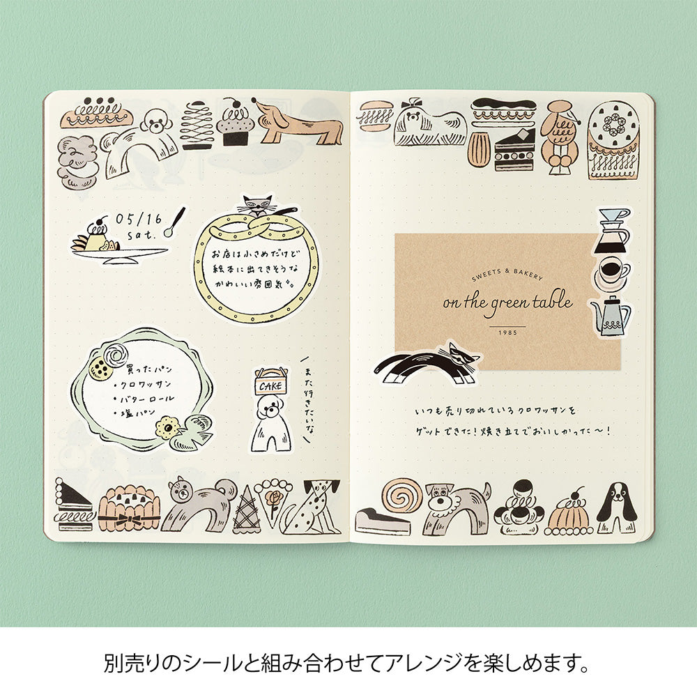 YURU LOG NOTEBOOK B6 SWEETS & ANIMALS (15399006)