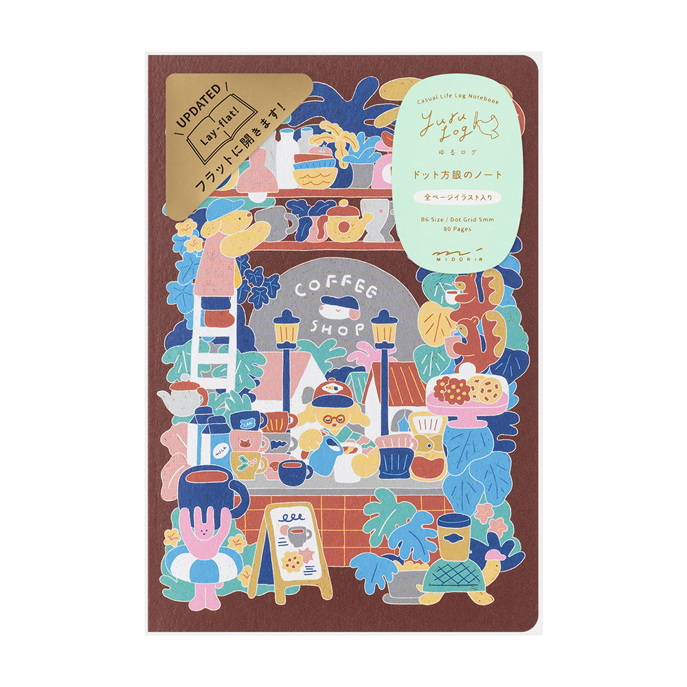 YURU LOG NOTEBOOK B6 COFFEE SHOP (15401006)