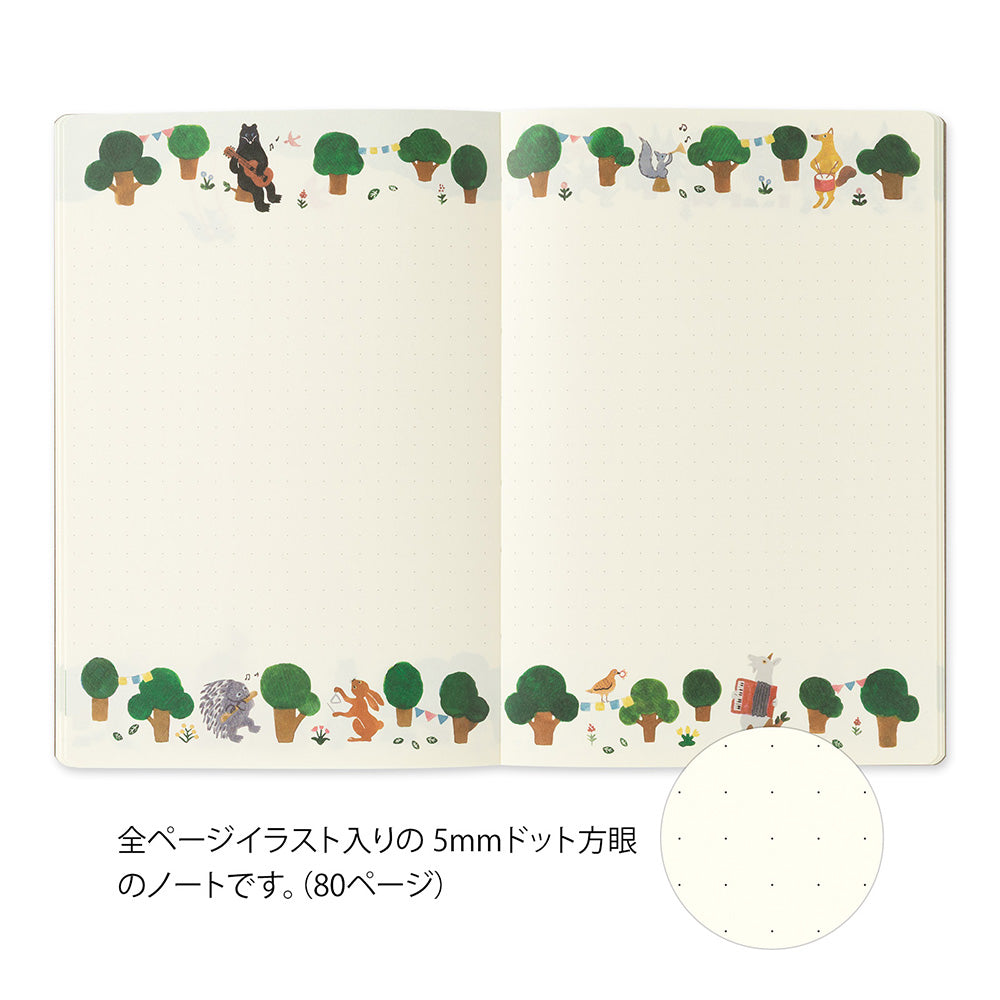 YURU LOG NOTEBOOK B6 FOREST ANIMAL A (15403006)