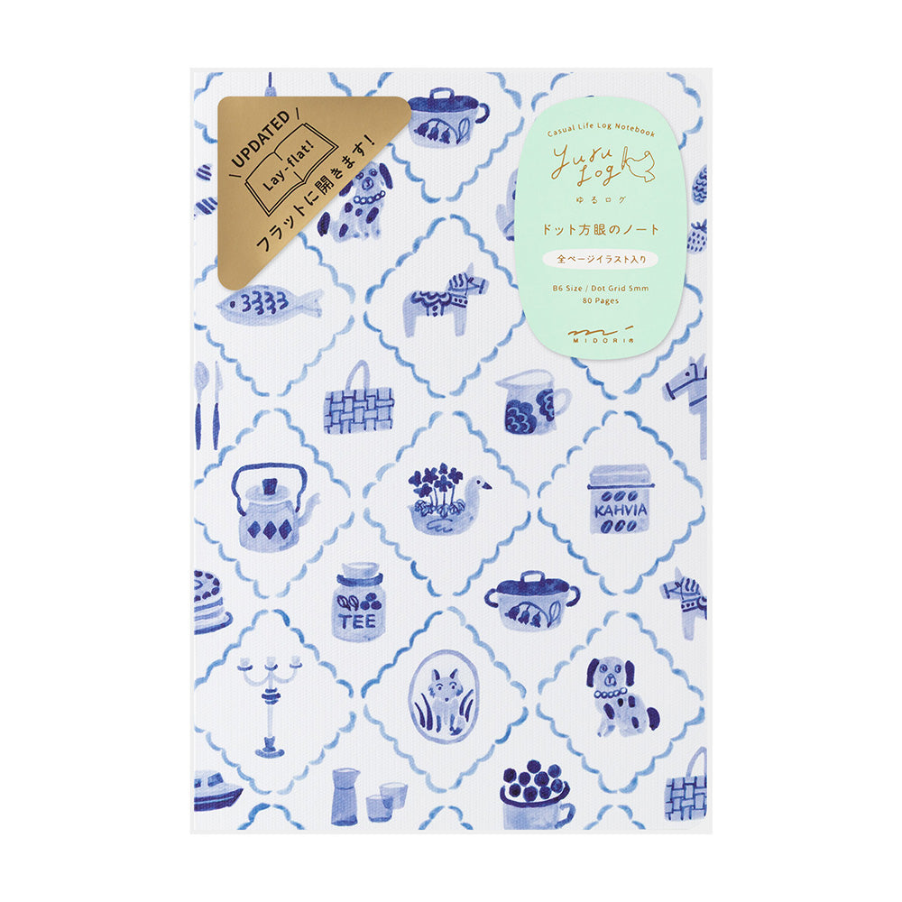 YURU LOG NOTEBOOK B6 BLUE NORDIC A (15408006)