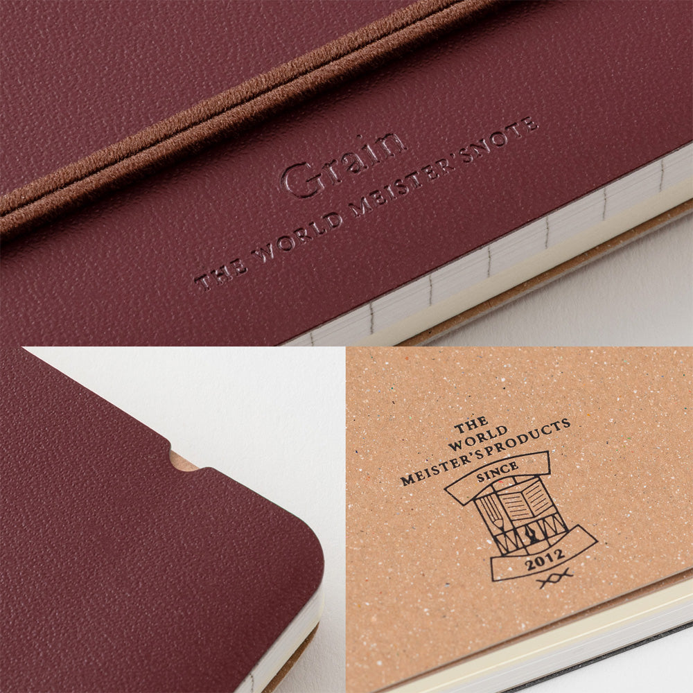 RING NOTEBOOK GRAIN B6 RED (15413006)