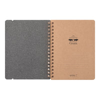 RING NOTEBOOK GRAIN B6 GREEN (15414006)