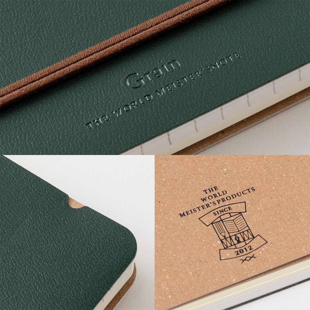 RING NOTEBOOK GRAIN B6 GREEN (15414006)