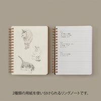 RING NOTEBOOK GRAIN B6 GREEN (15414006)