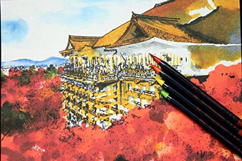 WATERCOLOR BRUSH PEN SAI 20 COLOR SET