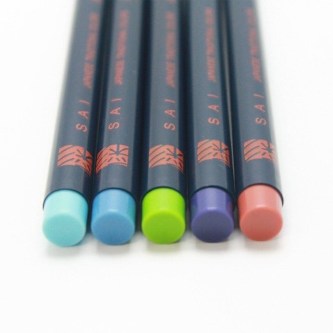 WATERCOLOR BRUSH PEN SAI 5 COLOR SET SUMMER EN PACKAGE