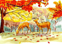 WATERCOLOR BRUSH PEN SAI 5 COLOR SET AUTUMN EN PACKAGE