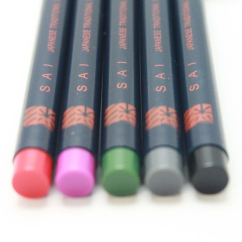 WATERCOLOR BRUSH PEN SAI 5 COLOR SET WINTER EN PACKAGE
