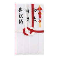 CELEBRATION ENVELOPE 1PC RED AND WHITE (TANZAKU 3 PCS)