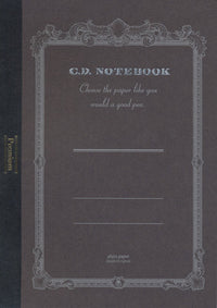 PREMIUM CD NOTEBOOK A5 BLANK 96PAGES BLACK