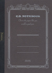 PREMIUM CD NOTEBOOK A6 BLANK 96PAGES BLACK