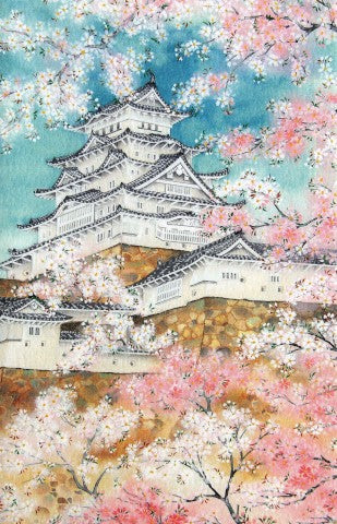 [BLANK] HIMEJI CASTLE W/ SAKURA