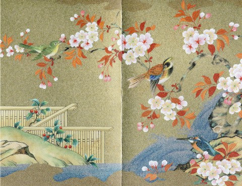 [BLANK] GOLD BASE: SAKURA W/ BIRDS