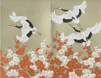 [BLANK] GOLD BASE: CRANE W/ PLUM