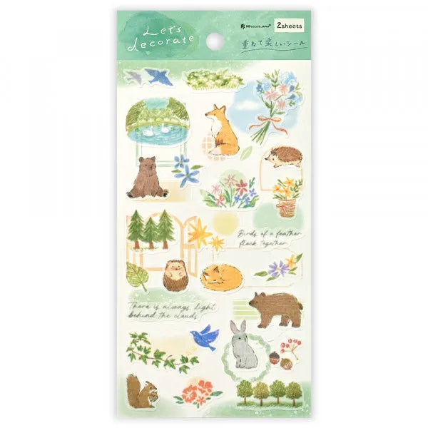 STICKERS LARGE - DECO TIME: FOREST ANIMALS (1294104)