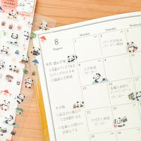 PLANNER STICKERS LARGE - PANDA ENJOYING HOBBIES (5754109)