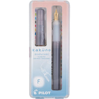 KAKUNO FOUNTAIN PEN MADOROMI FINE GOLD NIB GREY (KFPM-BLKFGRY)