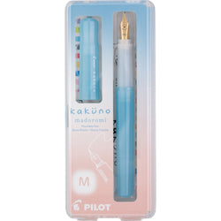 KAKUNO FOUNTAIN PEN MADOROMI MEDIUM GOLD NIB LIGHT BLUE (KFPM-BLKMLBL)