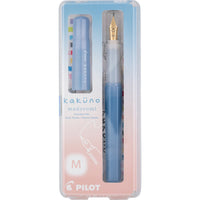 KAKUNO FOUNTAIN PEN MADOROMI MEDIUM GOLD NIB BLUE (KFPM-BLKMPWK)
