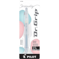 DR GRIP SERENITY GEL INK BLACK FINE WHITE (BDGS7BLK-WHI)
