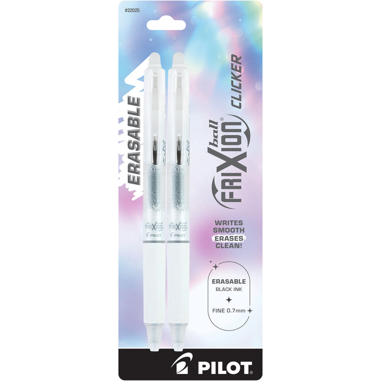 FRIXION CLICKER AURA FINE BLACK 2PK (FCAC2BLKF)