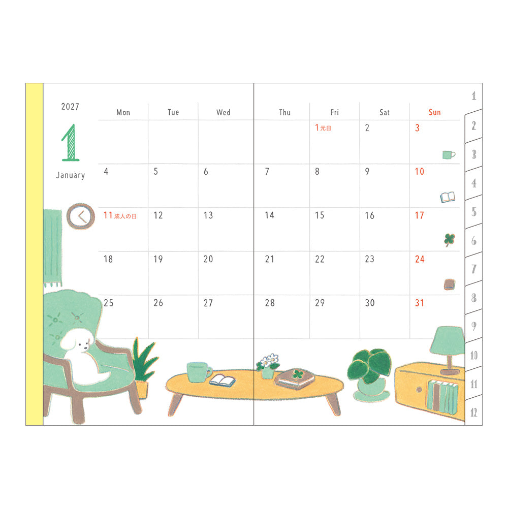 POCKET DIARY MINI DOG 2027 (22432006)