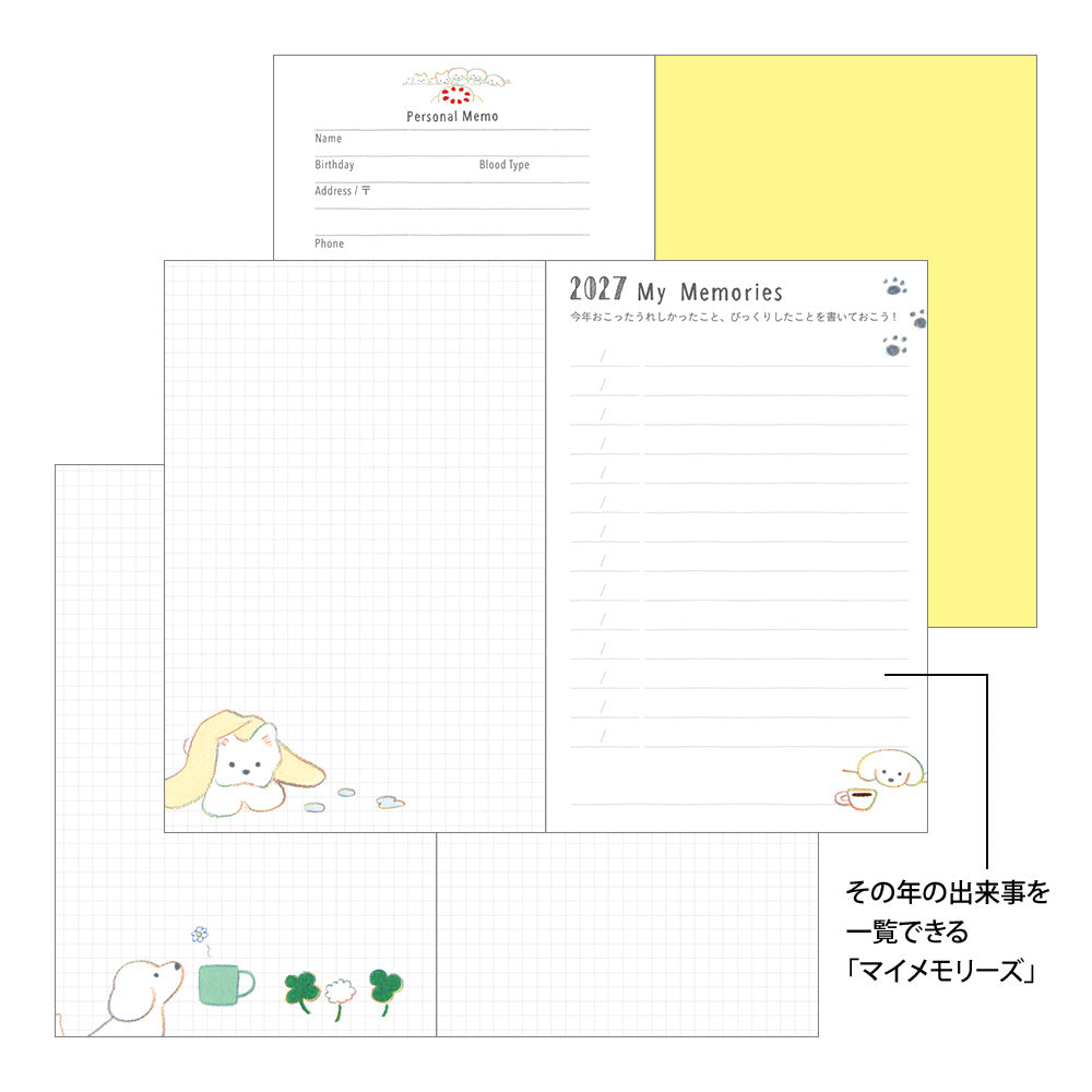 POCKET DIARY MINI DOG 2027 (22432006)