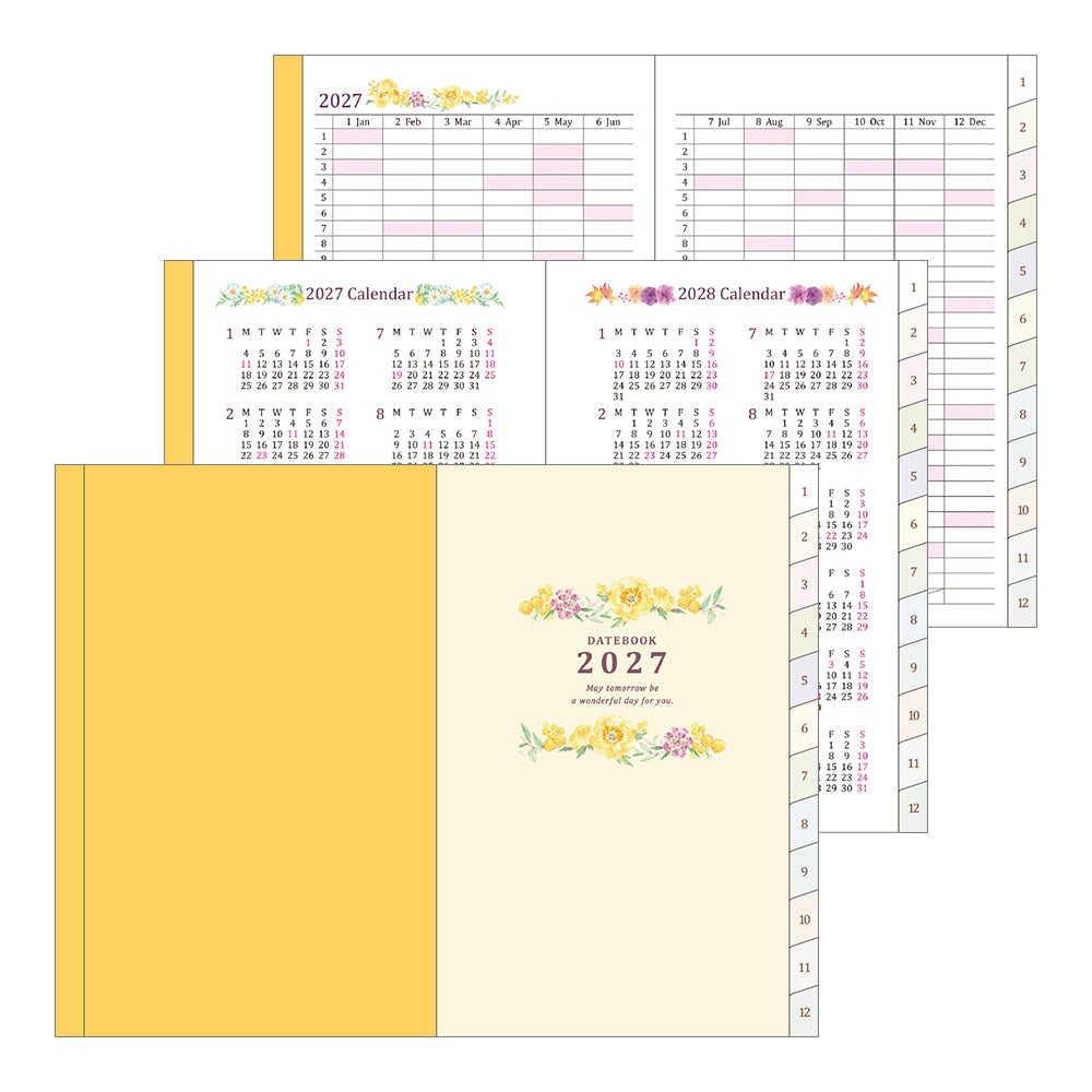 POCKET DIARY MINI COUNTRY TIME FLOWER 2027 (22434006)