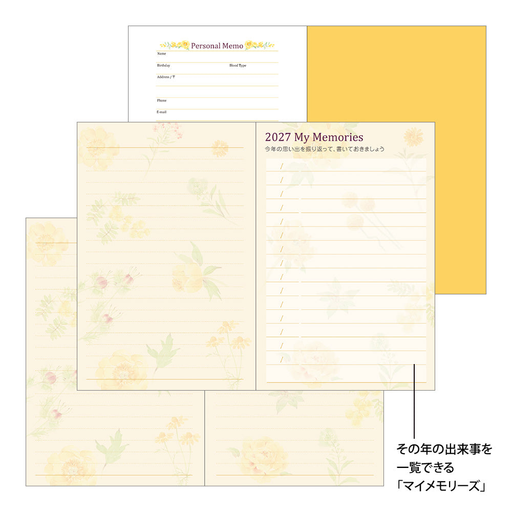 POCKET DIARY MINI COUNTRY TIME FLOWER 2027 (22434006)