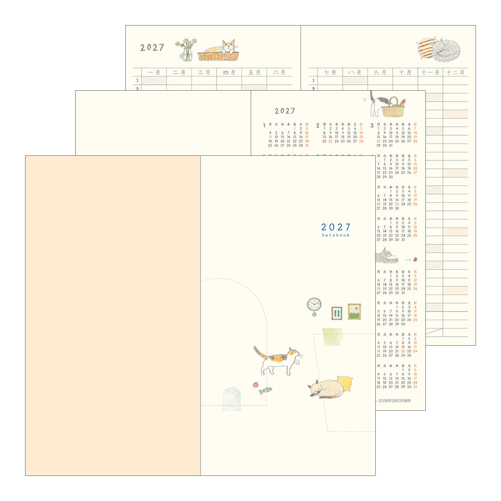POCKET DIARY SLIM CAT 2027 (22438006)